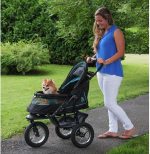 No-Zip NV Pet Stroller for Cats/Dogs, Zipperless Entry, Easy One-Hand Fold, Gel-Filled Tires, Plush Pad + Weather Cover Included, 3 colors - Image 6